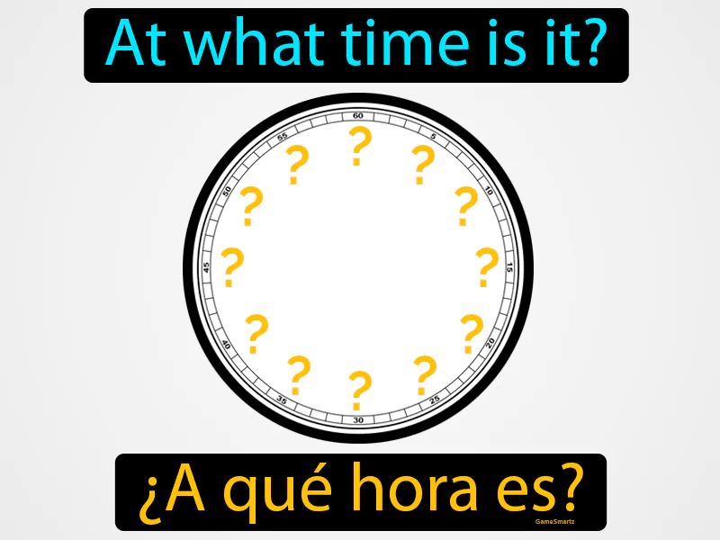 A Que Hora Es Definition